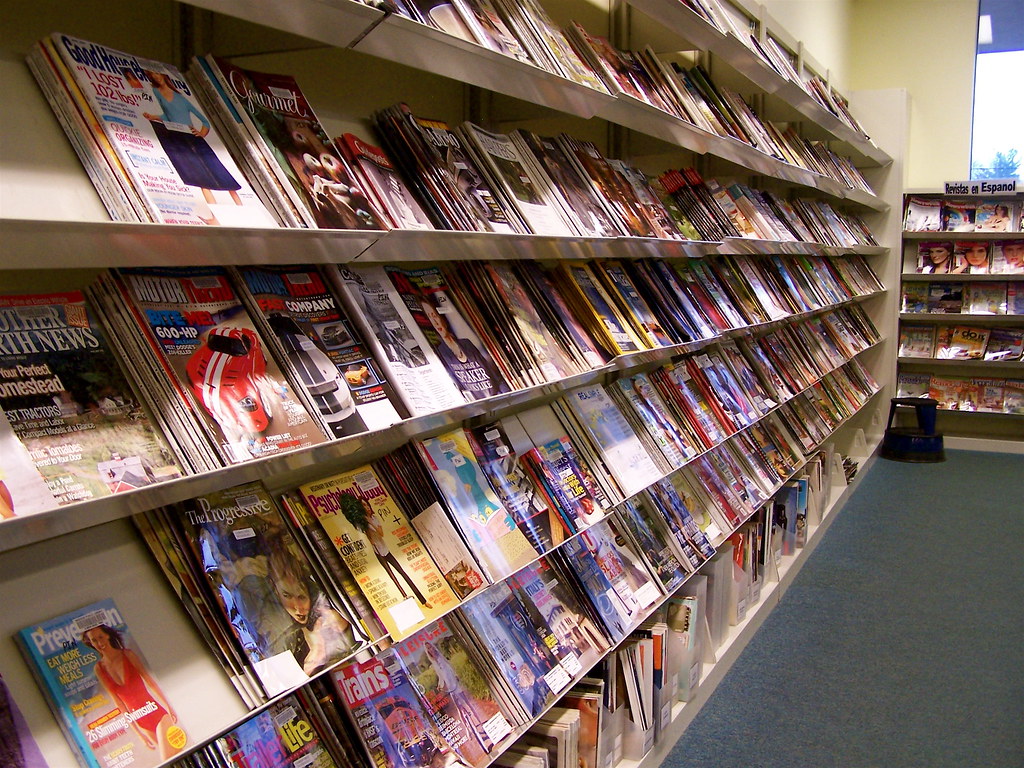 Magazine rack at library Lent 42Tuesday Cathy StanleyErickson