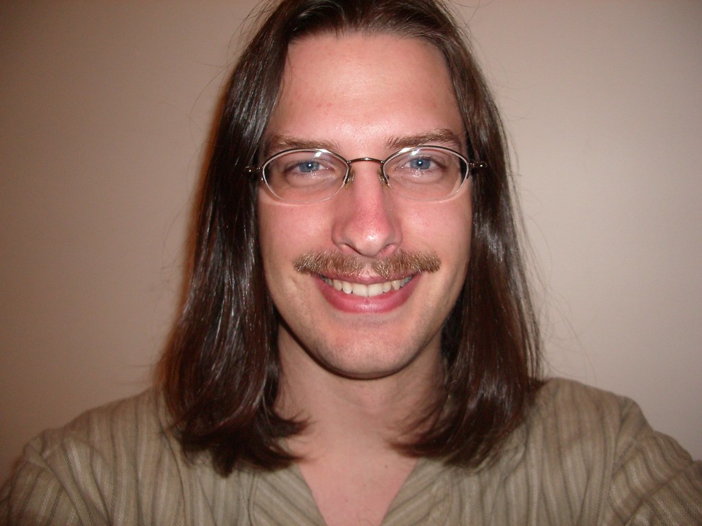 OMG 70s mustache! It's so bad, I had to take a clear shot … Flickr