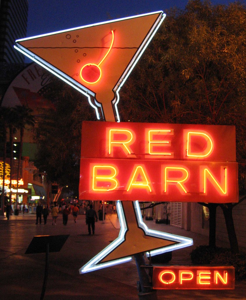 Red Barn Neon Sign Las Vegas I wonder if they had farm ani… Flickr