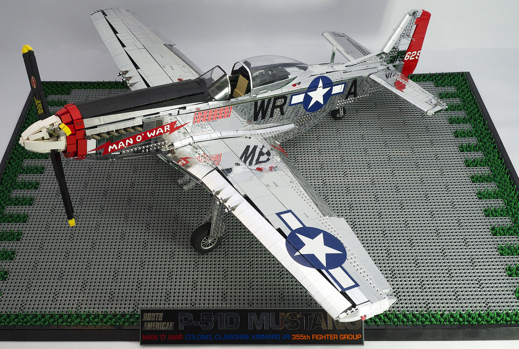 Lego P51 D 2 Front 3/4 crash_cramer Flickr
