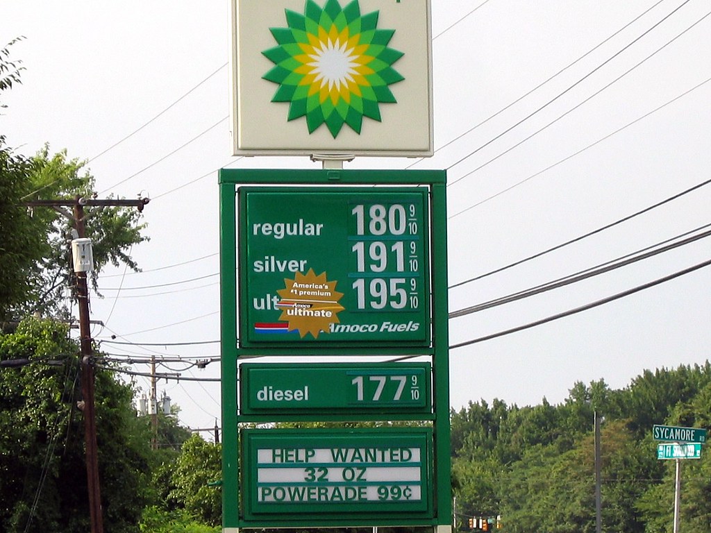 Gas at 1.80 Price Per Gallon BP Amoco Station, August 1… Flickr