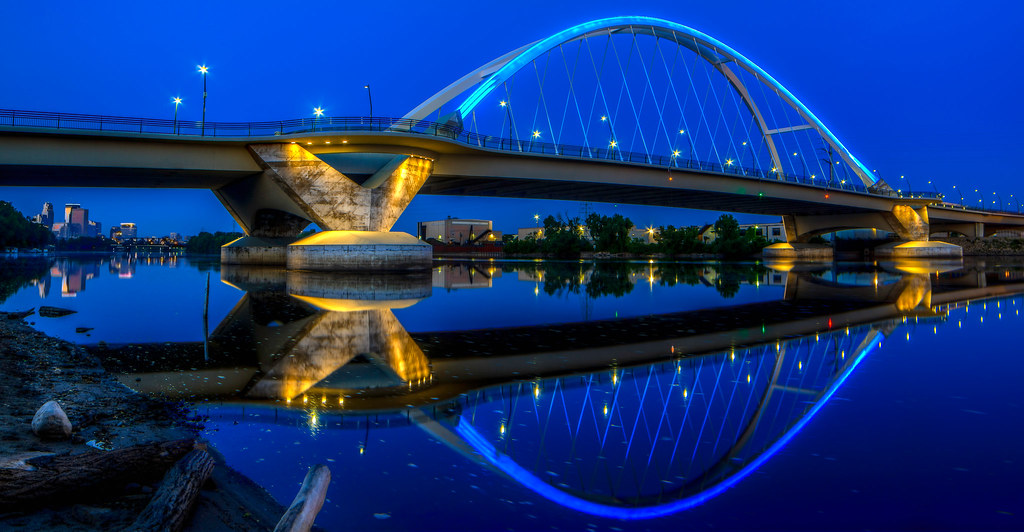 Lowry Avenue Bridge Reflections The Lowry Avenue Bridge at… Flickr