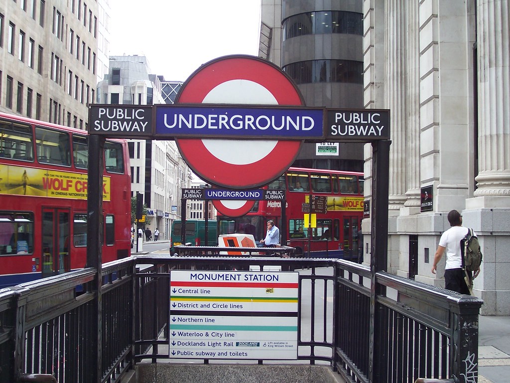 Monument Entrance Back on the Northern Line, I headed to B… Flickr