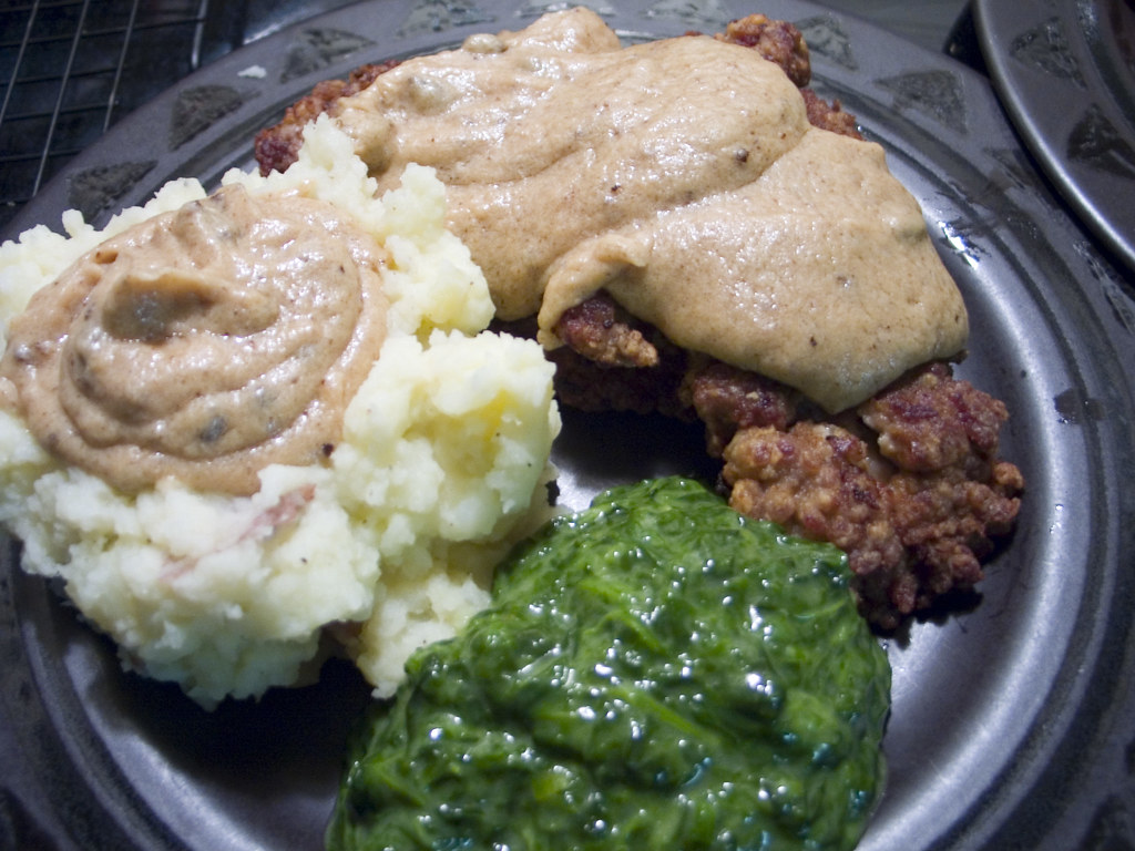 Chicken Fried Steak 1 Buttermilk soaked Cubed Steak, Seaso… Flickr