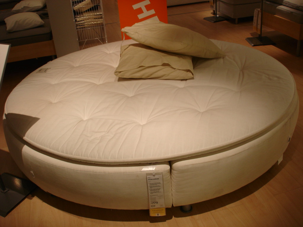 Ikea's circular bed Strikes me as very impractical, if a l… Chris