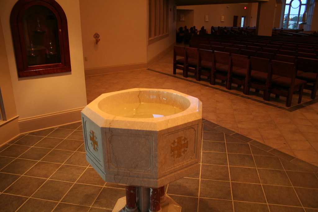 Baptismal Font, Christ the King Catholic Church Christ the… Flickr