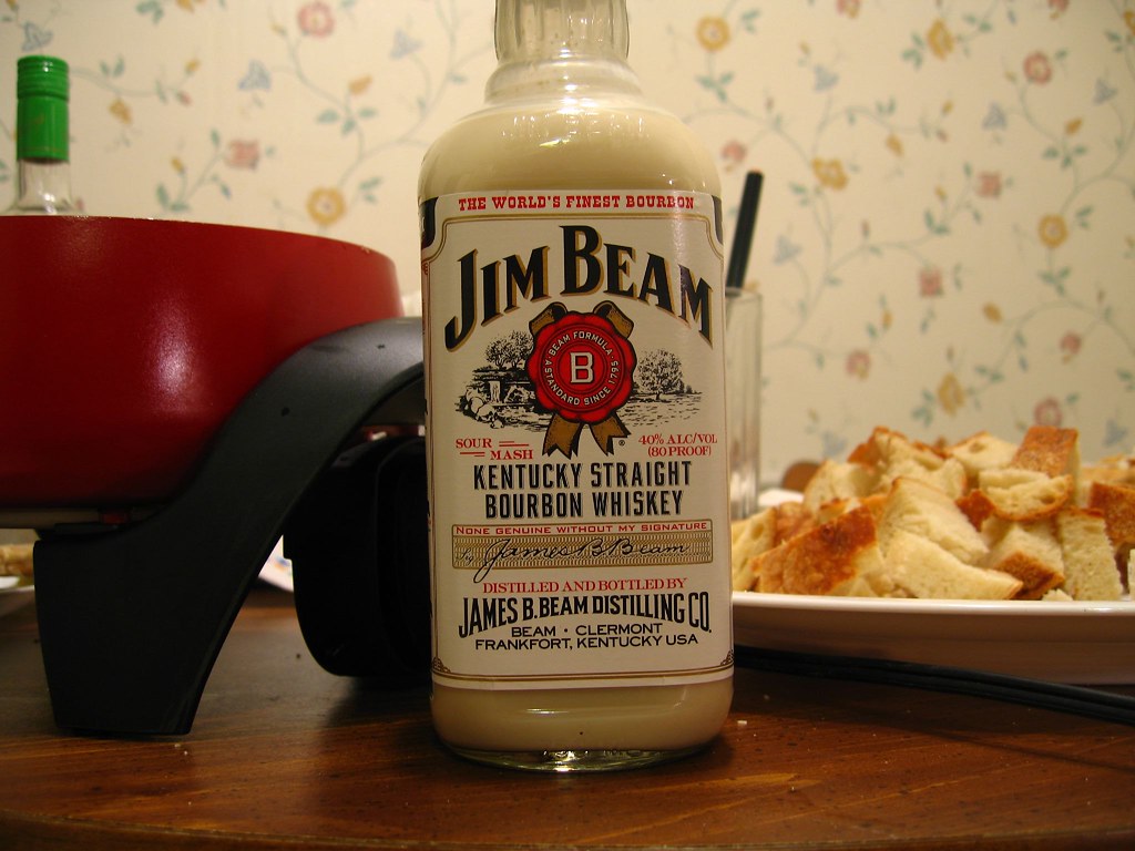 EGG NOG IN A JIM BEAM BOTTLE dshular Flickr