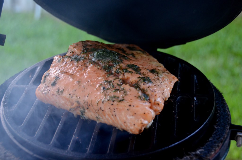 Salmon on the Big Green Egg Necessary Indulgences