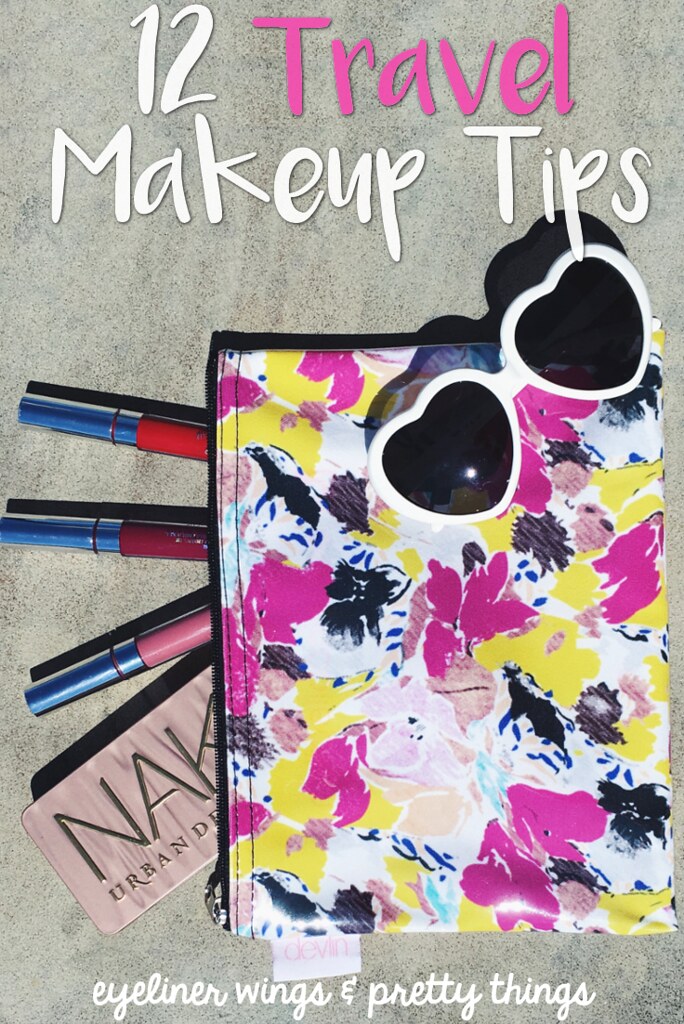 12 Travel Makeup Tips eyeliner wings & pretty things