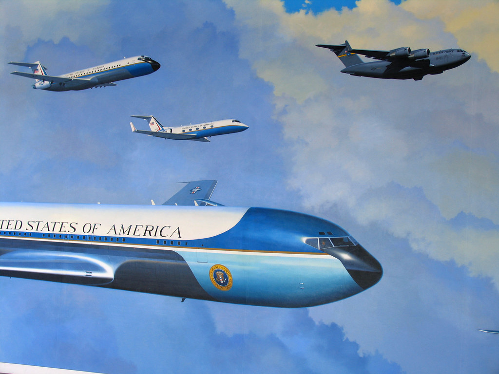 Air Force One Painting Panoramic painting of the history o… Flickr