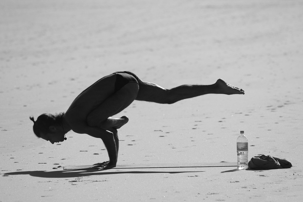 Beach yoga Byron Bay Naddsy Flickr
