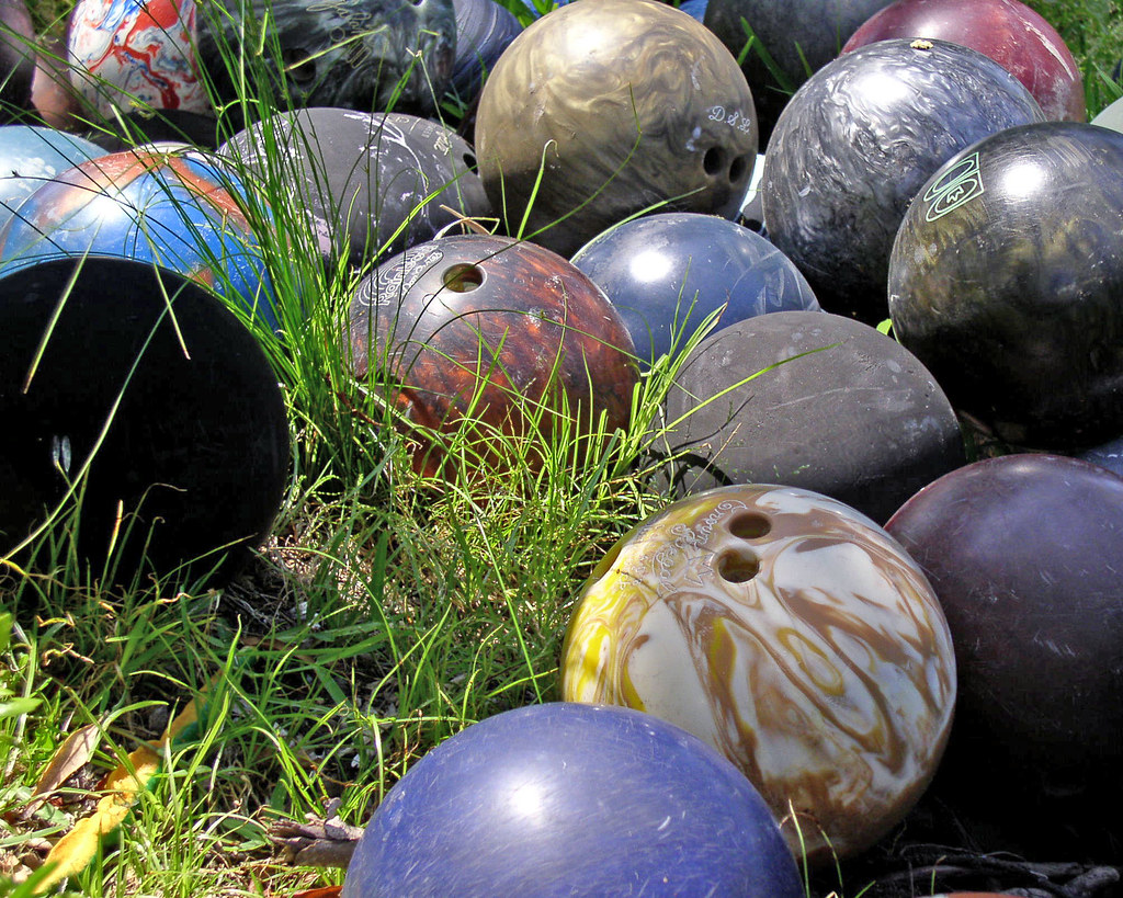 Bowling Ball Graveyard Where old bowling balls go when the… Flickr