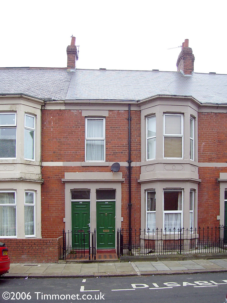 Wingrove Avenue Typical Tyneside Flat layout A dull day … Flickr