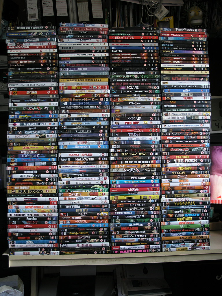 dvd stack, see any you know? this is most of my dvd collec… Flickr