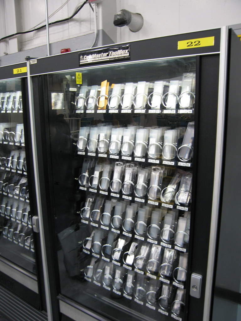 NASA JPL parts vending machine In the fab lab, all the l… Flickr