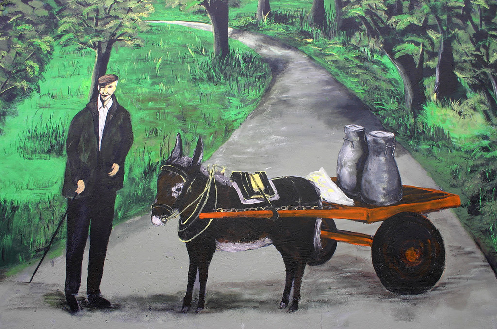 Donkey and Cart Mural in Kiskeam, Co Cork, Ireland Detai… Flickr