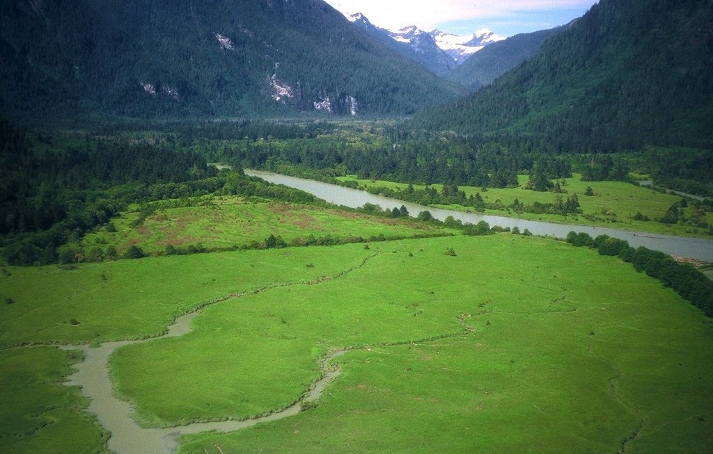 Tidal Flats at Mouth of River The village of Gwa'… Flickr