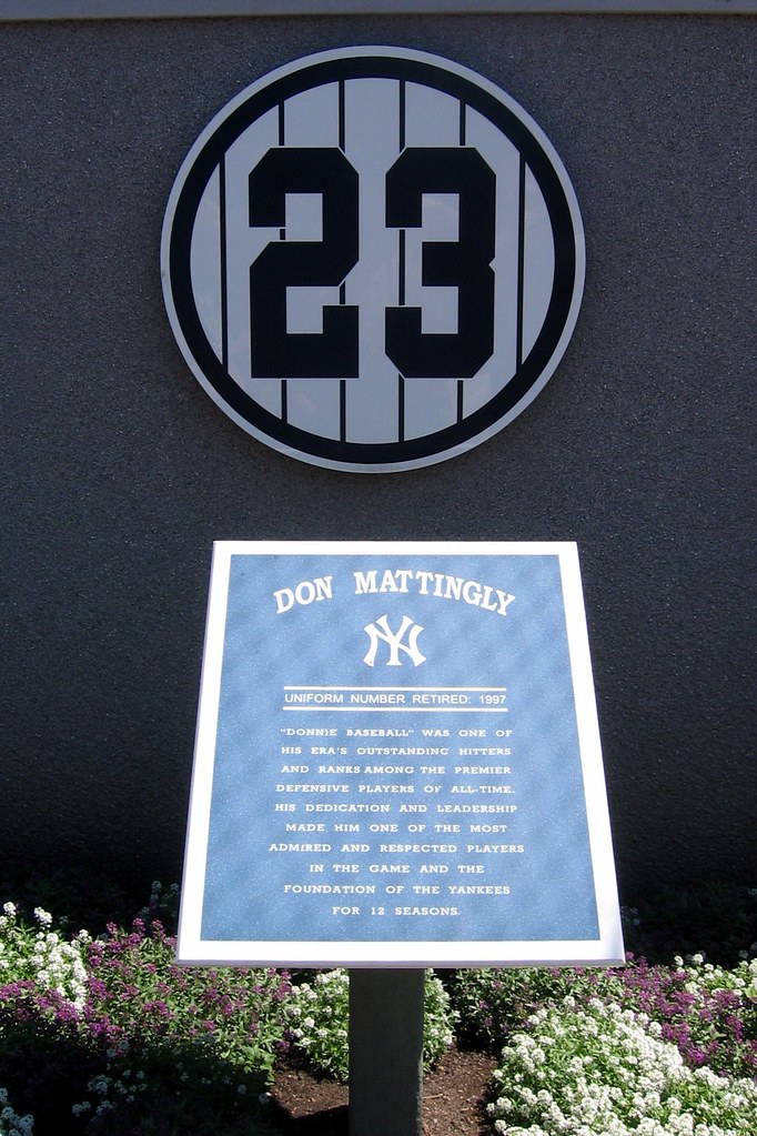 Yankee Stadium Monument Park Retired Numbers Don Matt… Flickr