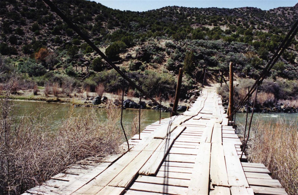 Rio Grande Wooden Bridge, Pilar, New Mexico Bridgepixing a… Flickr