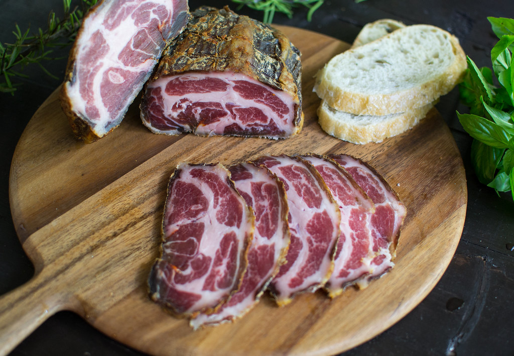Homemade Capicola. A traditional Italian pork cold cut (sa… Flickr