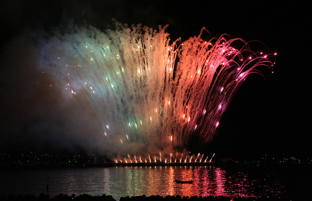 Rainbow in Fireworks Vancouver Part of the Czech Firework … Flickr