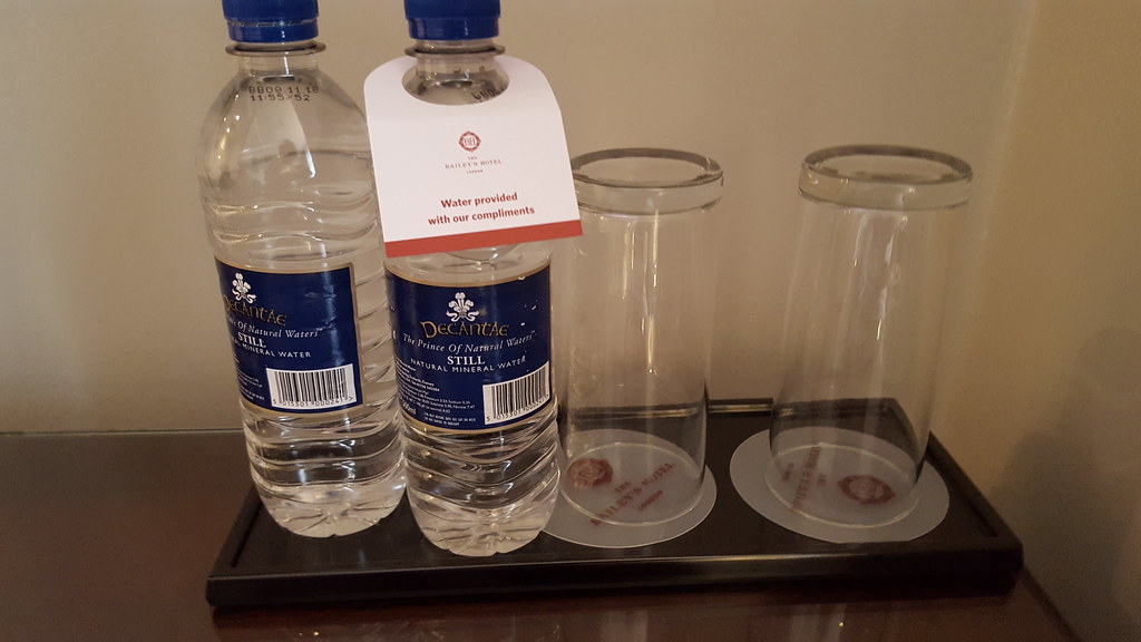Bottled Water and Glasses, Room 136, Bailey's Hotel, Glouc… Flickr