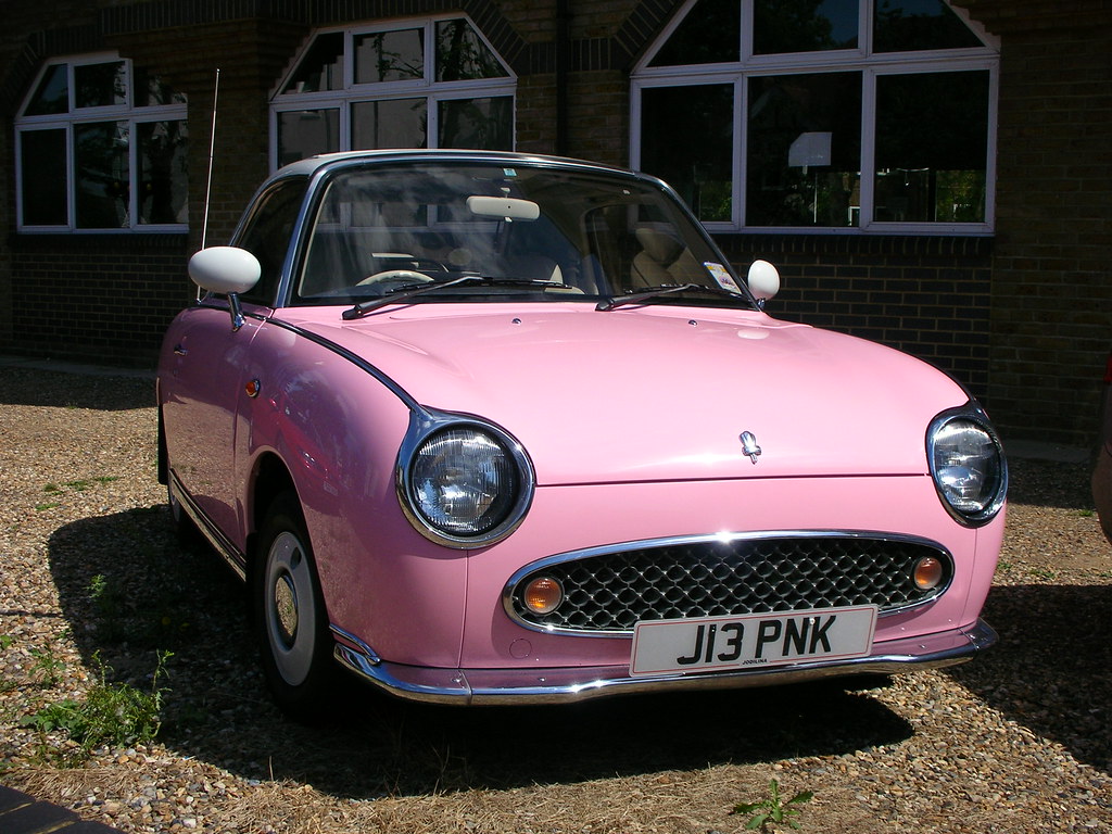 Pink! Pink car with appropriate plate in Kingston, London.… Flickr