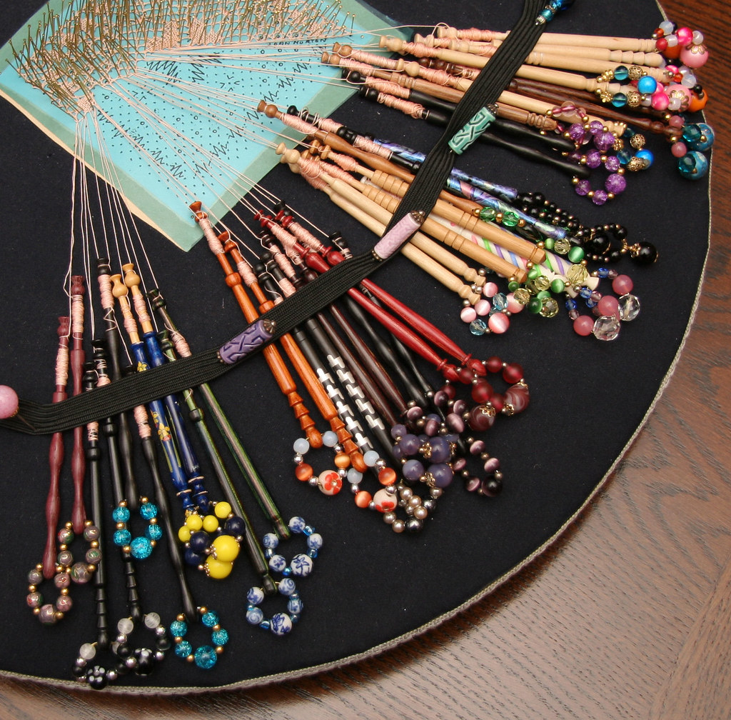 My wife's bobbin lace making Brian Snelson Flickr