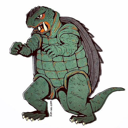 inktober 2015 // a kaiju a day // day eighteen // Gamera