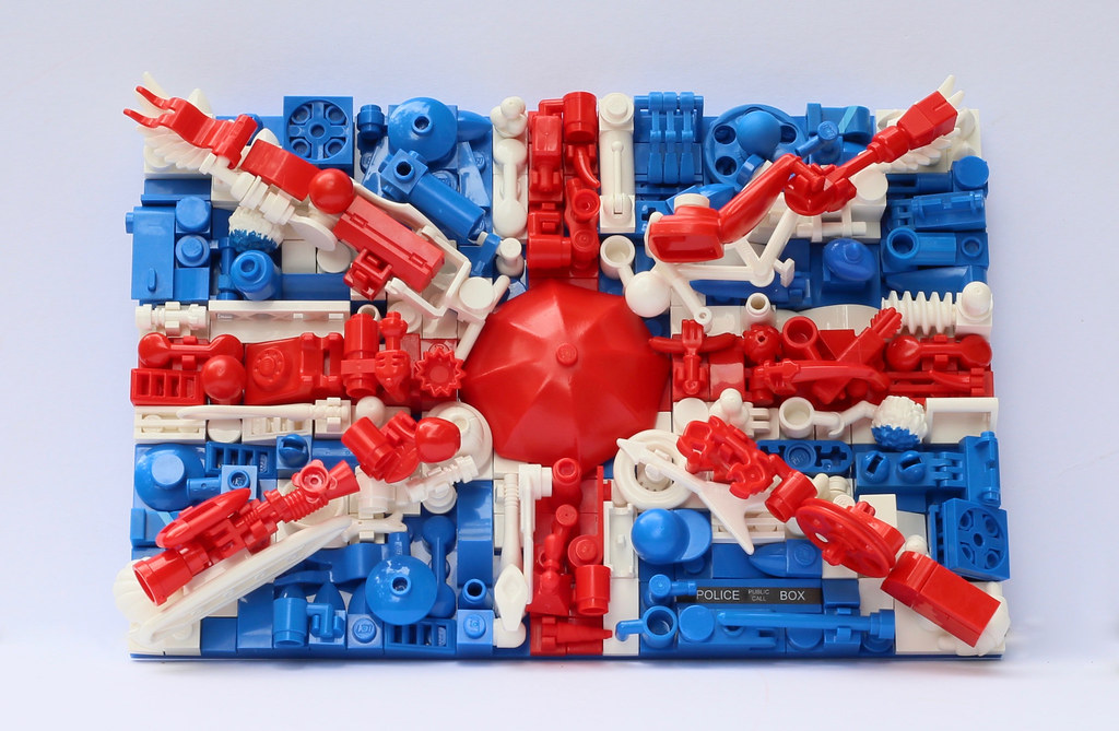 Greebled LEGO Union Jack Made as a gift from my LUG The … Flickr