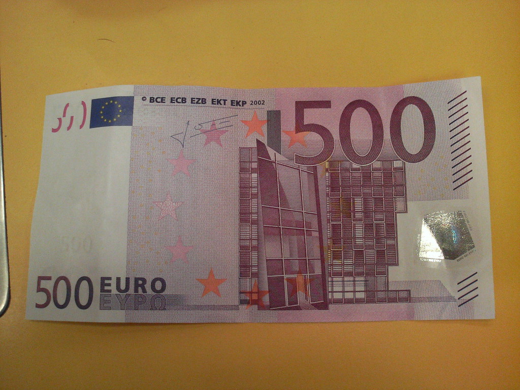 Too much money 500 Euro! I didn't dare to take one of