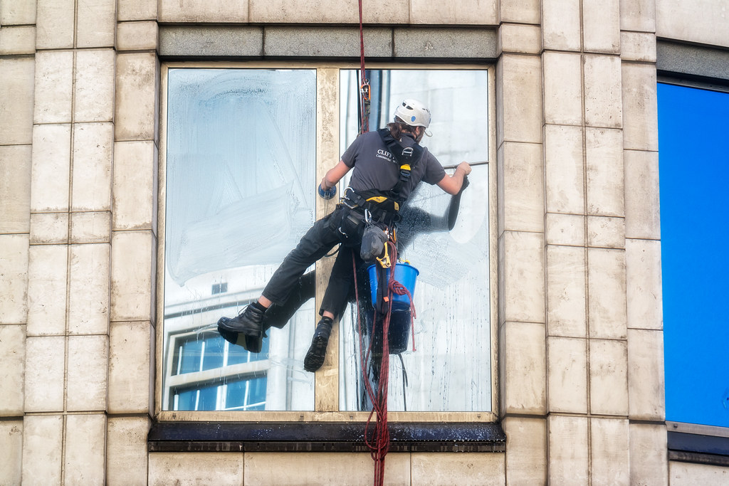 Window Cleaner Keeping the windows cleaner. Garry Knight Flickr