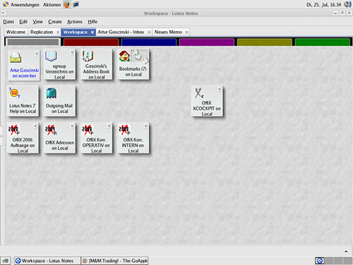 Lotus Notes Workspace on Linux Alexander Kluge Flickr