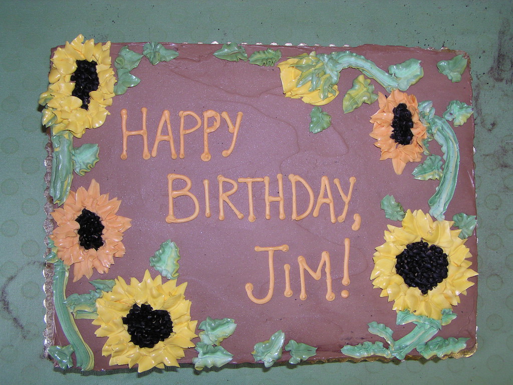 Happy Birthday Jim Vegan Cake for Jim ATreat Flickr