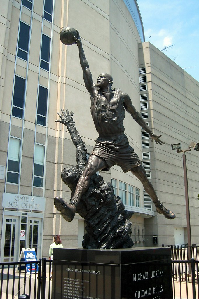 Chicago United Center Michael Jordan Statue In late 199… Flickr