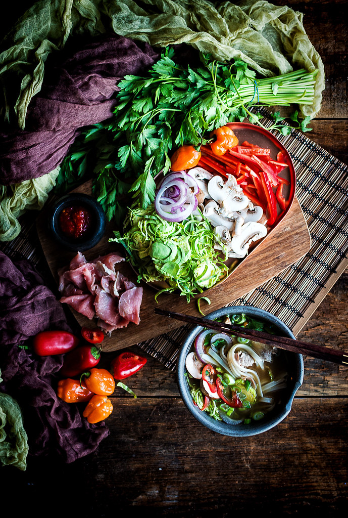 Bone Broth Beef Pho girl carnivore