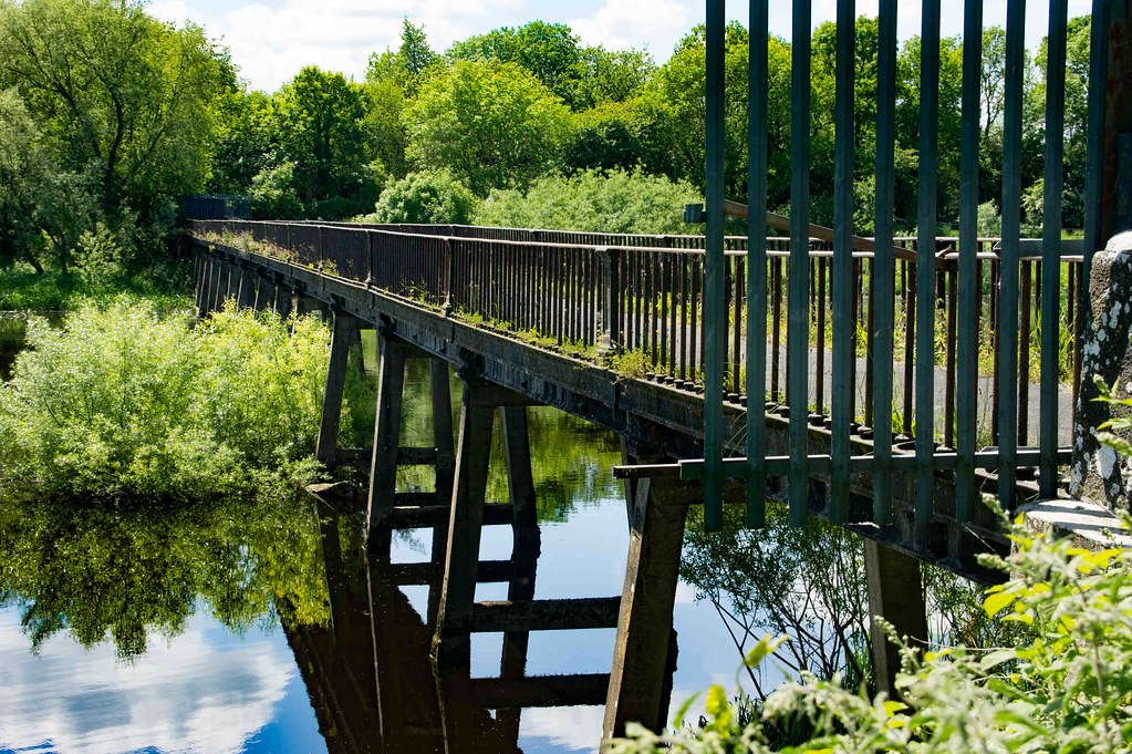 THE BLACK BRIDGE ACROSS THE SHANNON RIVER [PLASSEY HOUSE]