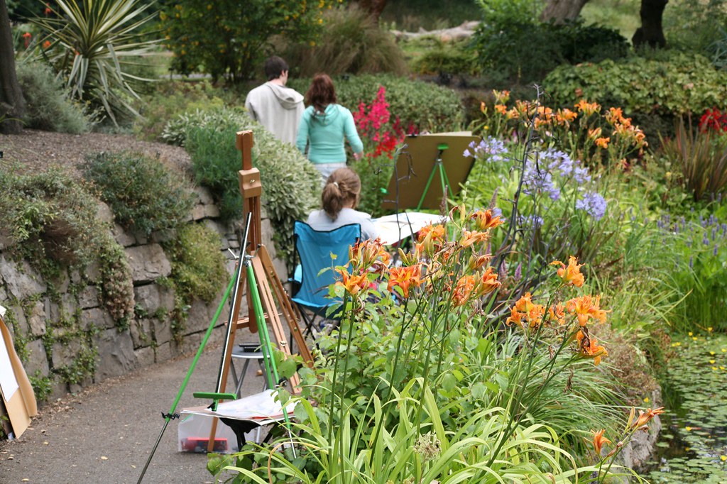 ARTIST AT WORK IN BOTANIC GARDENS William Murphy Flickr
