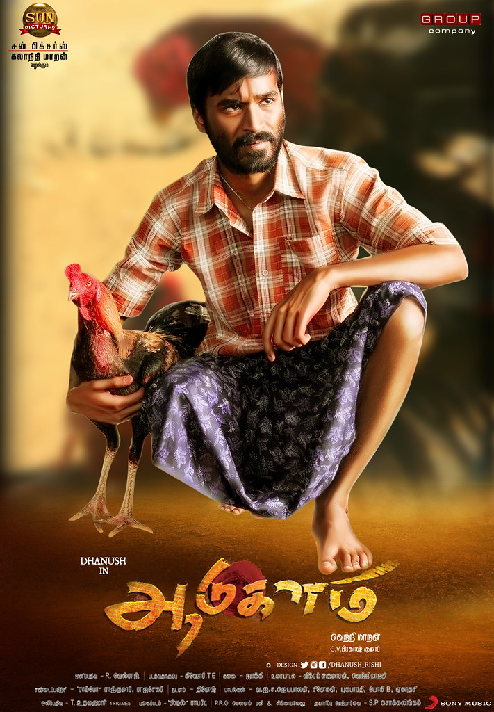 Aadukalam poster Rishi Dhanush Flickr