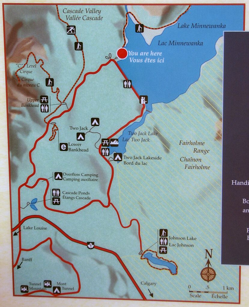Trail Map of Lake Minnewanka Day 1 Kevin Flickr