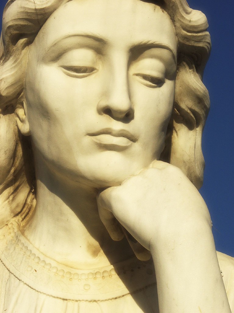 Woman Thinker A statue at Oak Hill cemetary in San Jose, C… Flickr