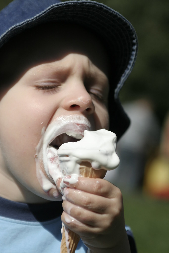 Sam is a messy icecream eater rjp Flickr