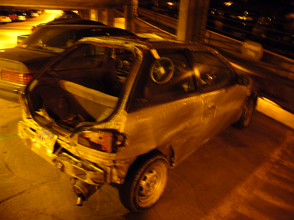 Duct Tape Car 2 Why paint when you can just duct tape? Barrett Chase Flickr