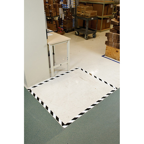 Using BlackandWhite Striped Floor Marking Tape As part o… Flickr
