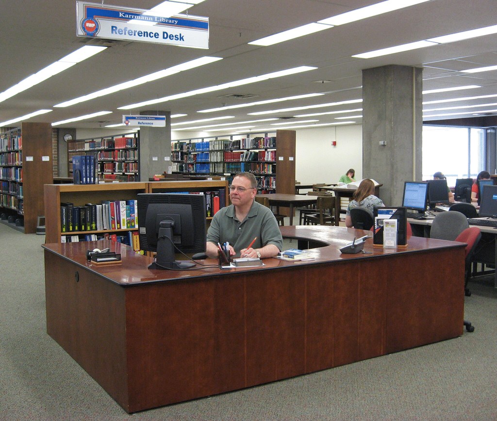 UW Platteville Karrmann Library Reference Desk The refer… Flickr