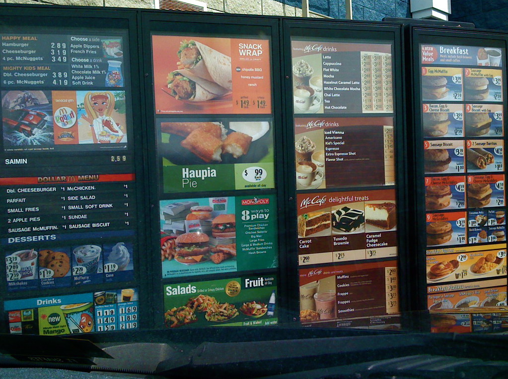 McDonald's Hawaii DriveThru Menu maryrings Flickr