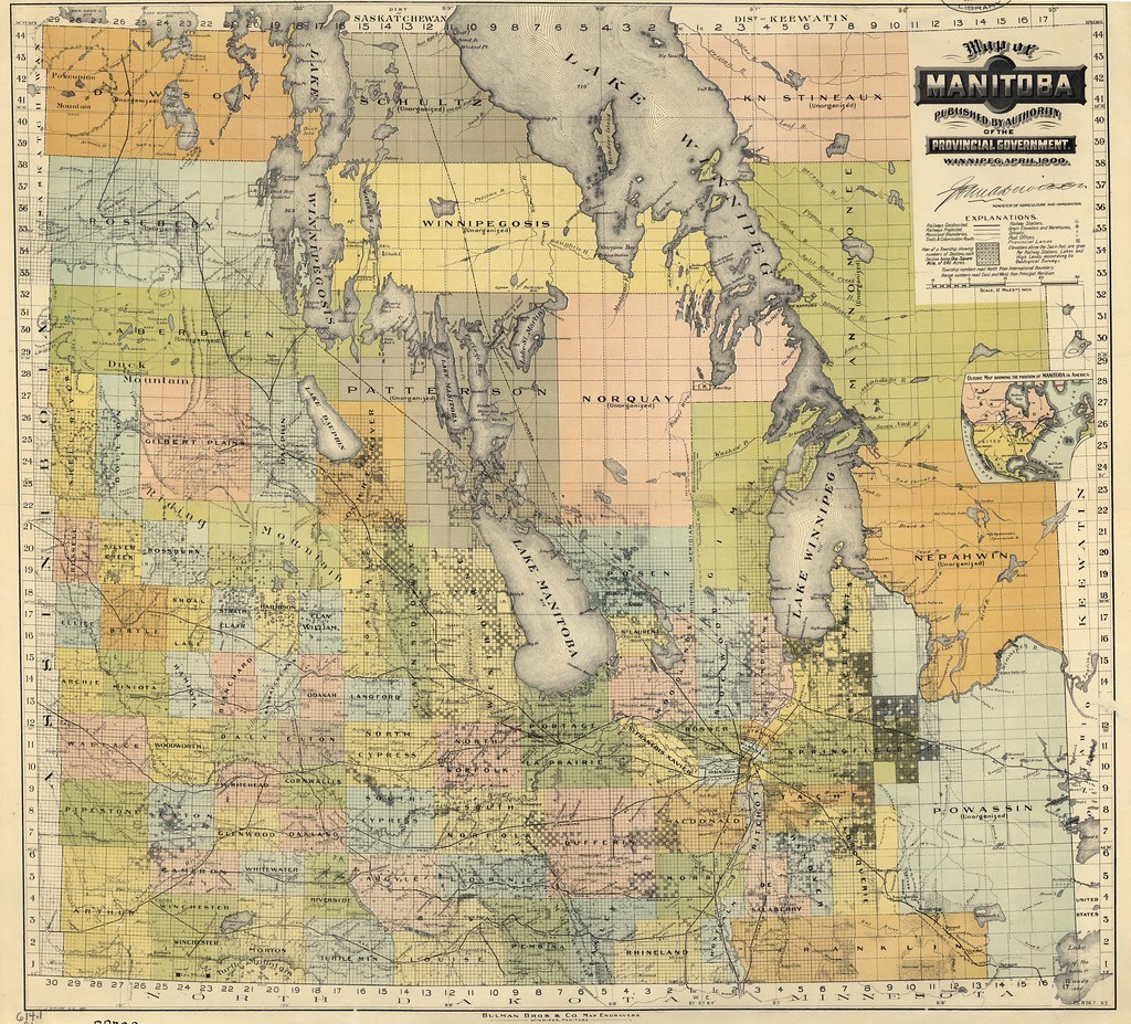 Map of Manitoba (1900) Bulman Bros. & Co. Map of Manitoba … Flickr