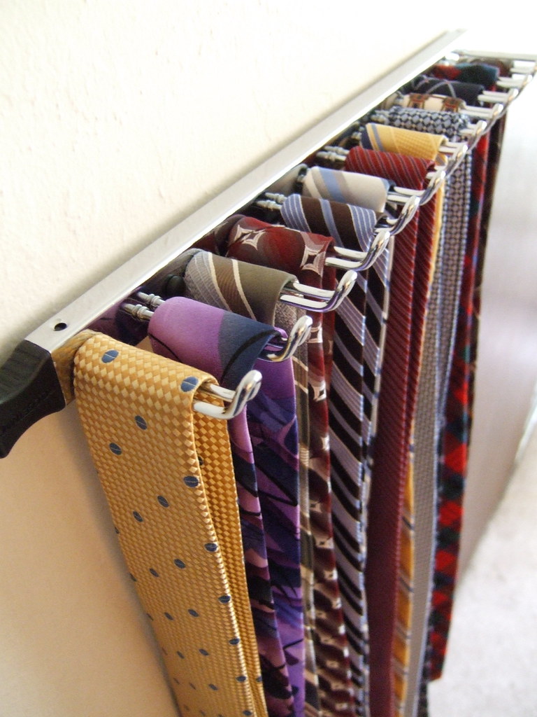 Tie Rack (Closetmaid) pretty cool... and simple. (I got it… Flickr