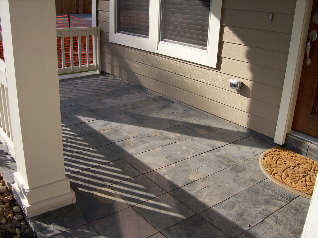 Slate tile on front porch TexanCutie Flickr