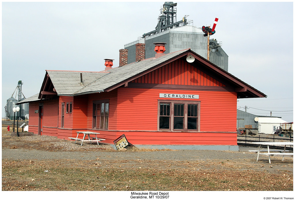 Milwaukee Road Geraldine, MT Depot The Milwaukee Road buil… Flickr